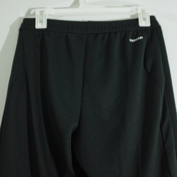 Adidas black aeroready jogger pants side zippers ankle size S - Picture 11 of 16